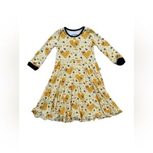 Pure Bambino's Size 5/6T Bee Mine Bamboo Journey Dress